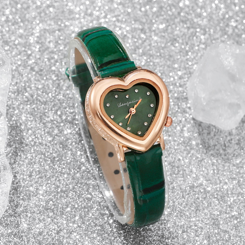 Heart-Shaped Women's Watch Set, 2pcs Gift